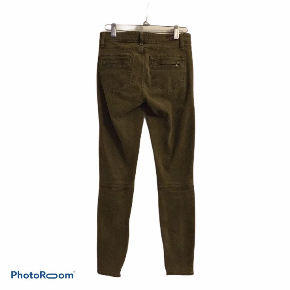PAIGE ARMY GREEN ZIP-LEG MARLEY JEANS—LIKE NEW!!! - Picture 2 of 8